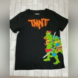 Nickelodeon Black TMNT Kids T-Shirt with Green and Orange